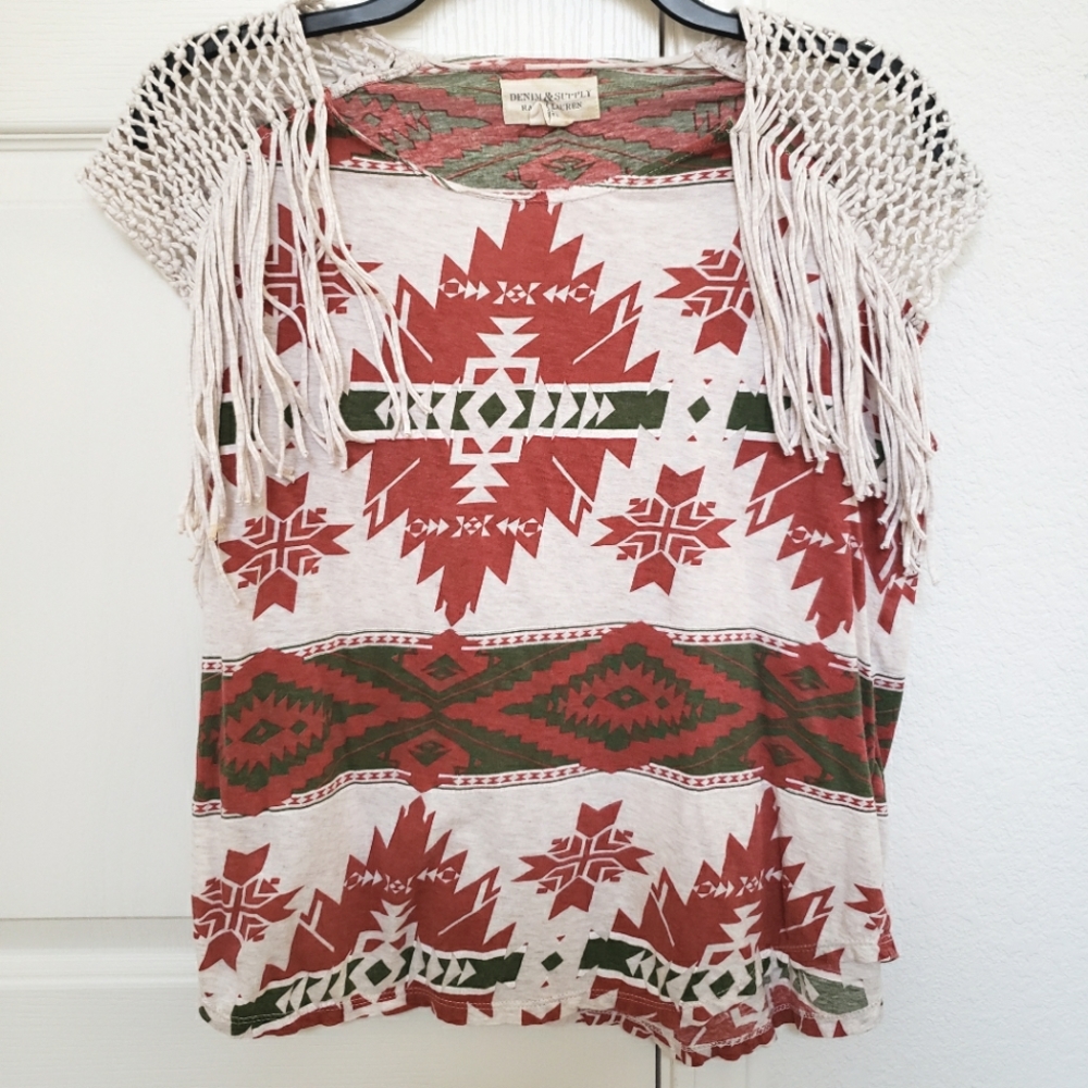 Ralph Lauren Denim & Supply western fringe top